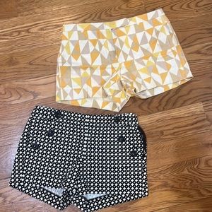 J Crew pattern dress shorts, 0
